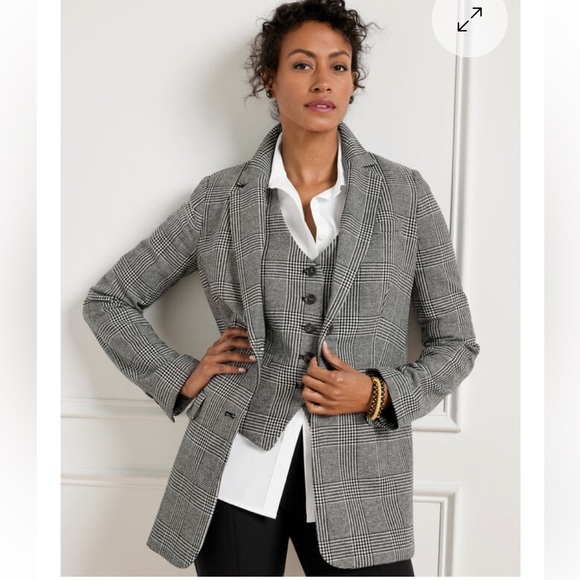 Talbots Jackets & Blazers - NWT TALBOTS Relaxed Blazer Glen Plaid Classic 16W